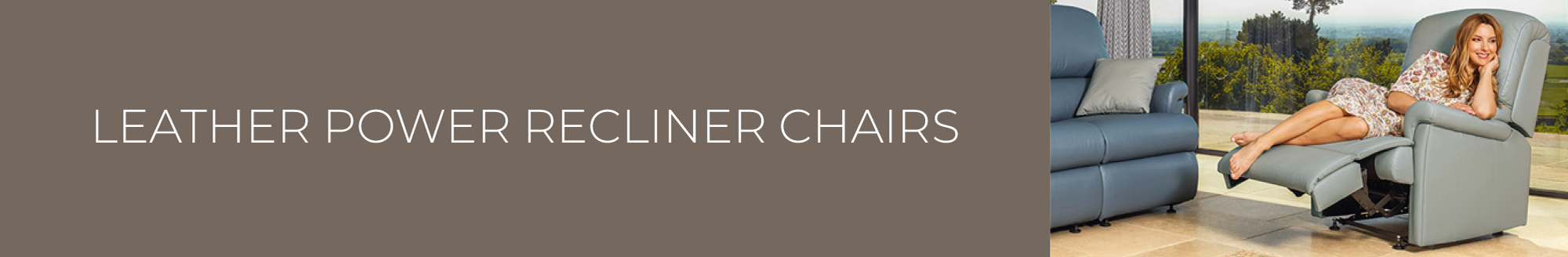 Leather Power Recliner Armchairs